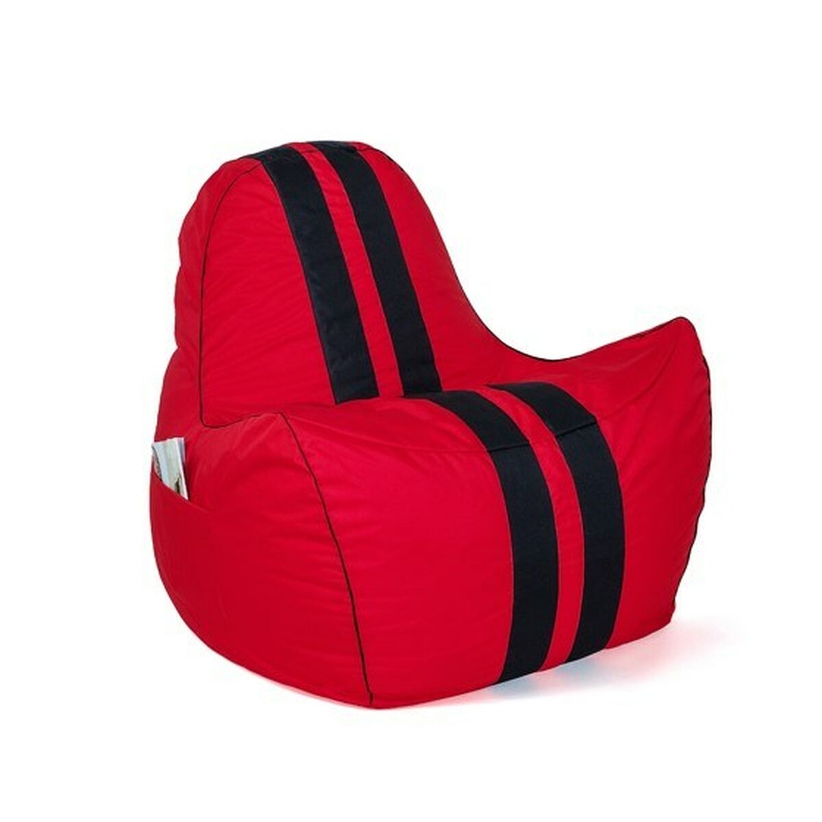 Puff GO GIFT Svart Röd Oxford tejido antidesgarros 140 x 100 x 100 cm 140 x 100 cm