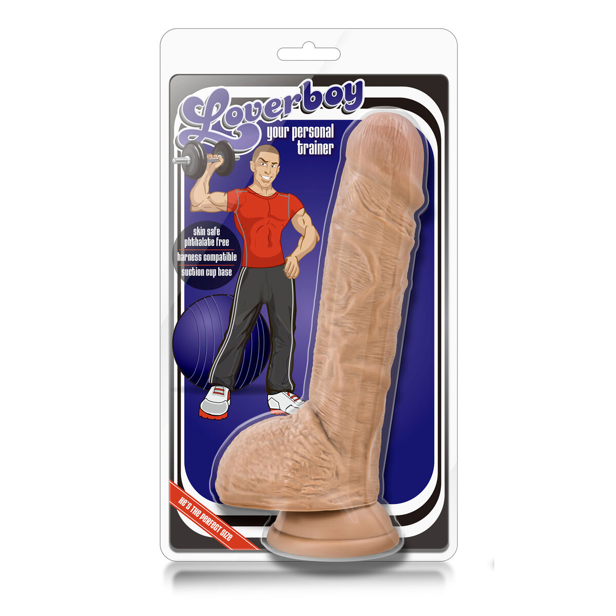 Realistisk dildo Blush Loverboy PVC Ø 4,6 cm (16,5 cm) (16,4 cm) - 7