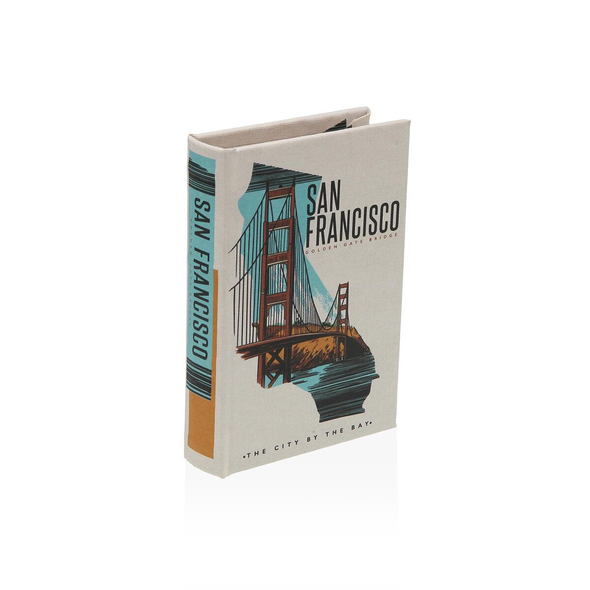 Dekorationslåda Versa San Francisco Kanvas Trä MDF - 3