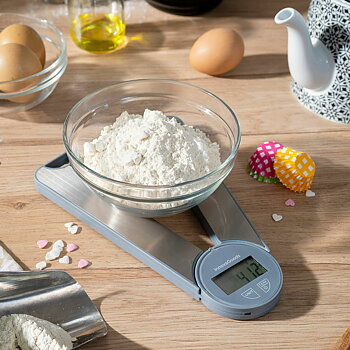Hopfällbara digitala köksvågar InnovaGoods Grå 5 kg (Renoverade A)
