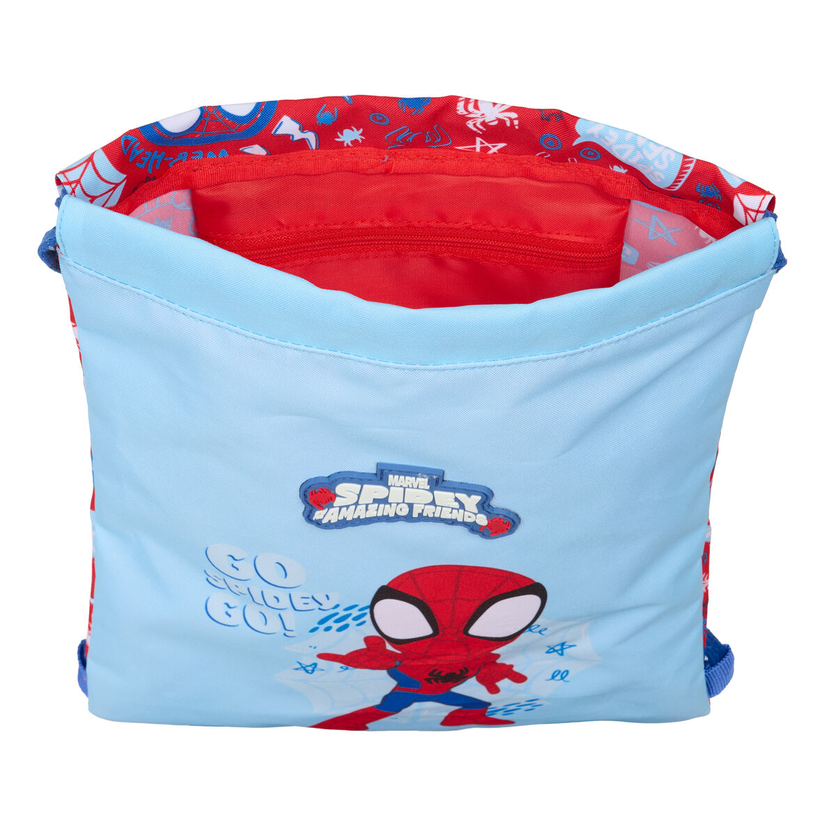 Skopåse med remmar Spider-Man Rescue Blå Röd 26 x 34 x 1 cm - 2
