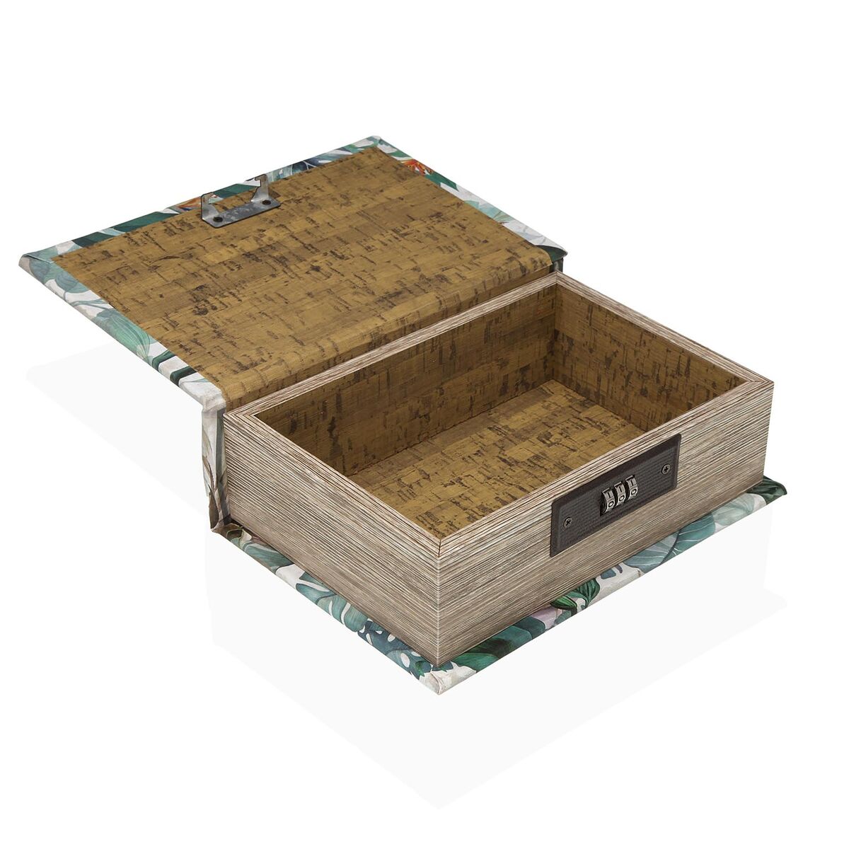 Smyckeskrin Versa Kanvas Trä MDF 7 x 22 x 16 cm Tropiskt - 2