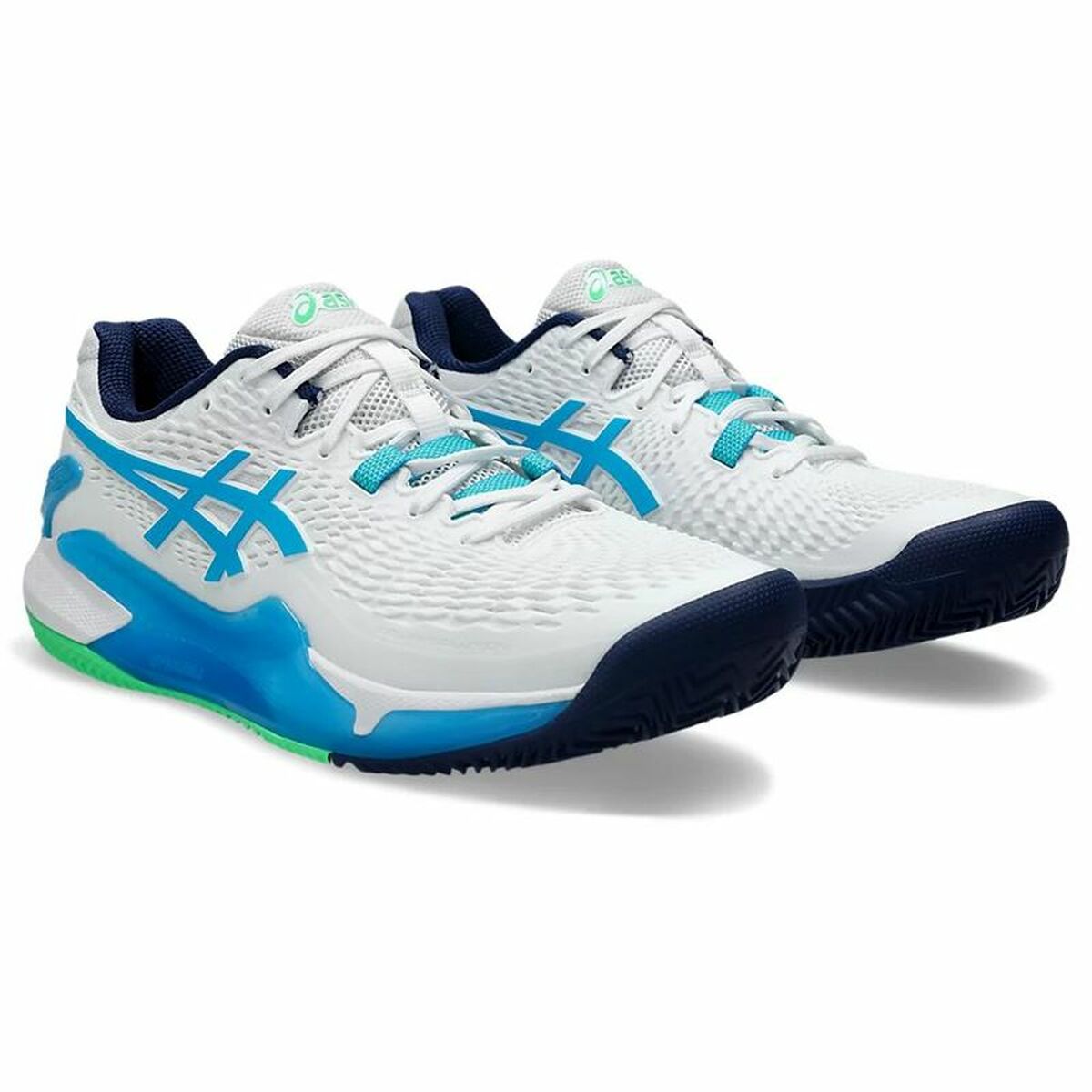 Tennisskor för herrar Asics Gel-Resolution 9 Clay Vit - 5