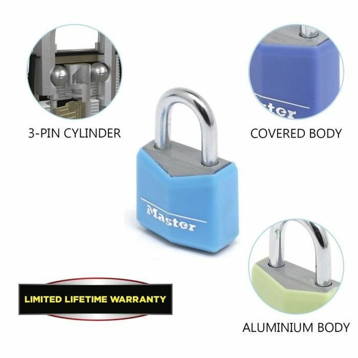 Medtagbart hänglås Master Lock - 3