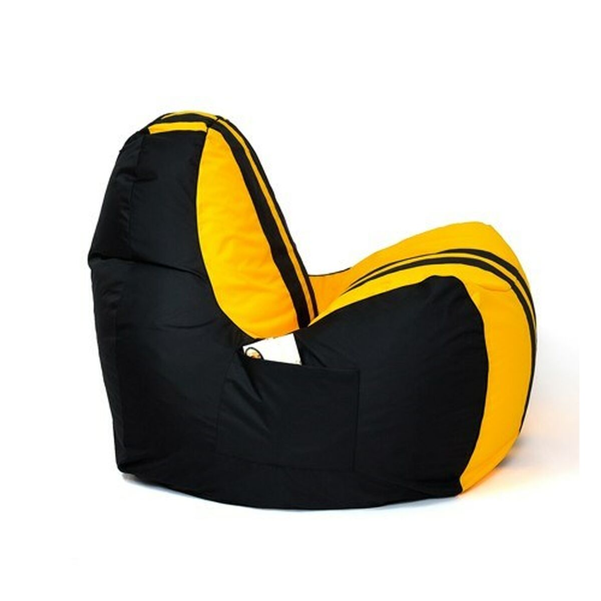 Puff GO GIFT Gul Svart Oxford tejido antidesgarros 140 x 100 x 100 cm 140 x 100 cm - 2