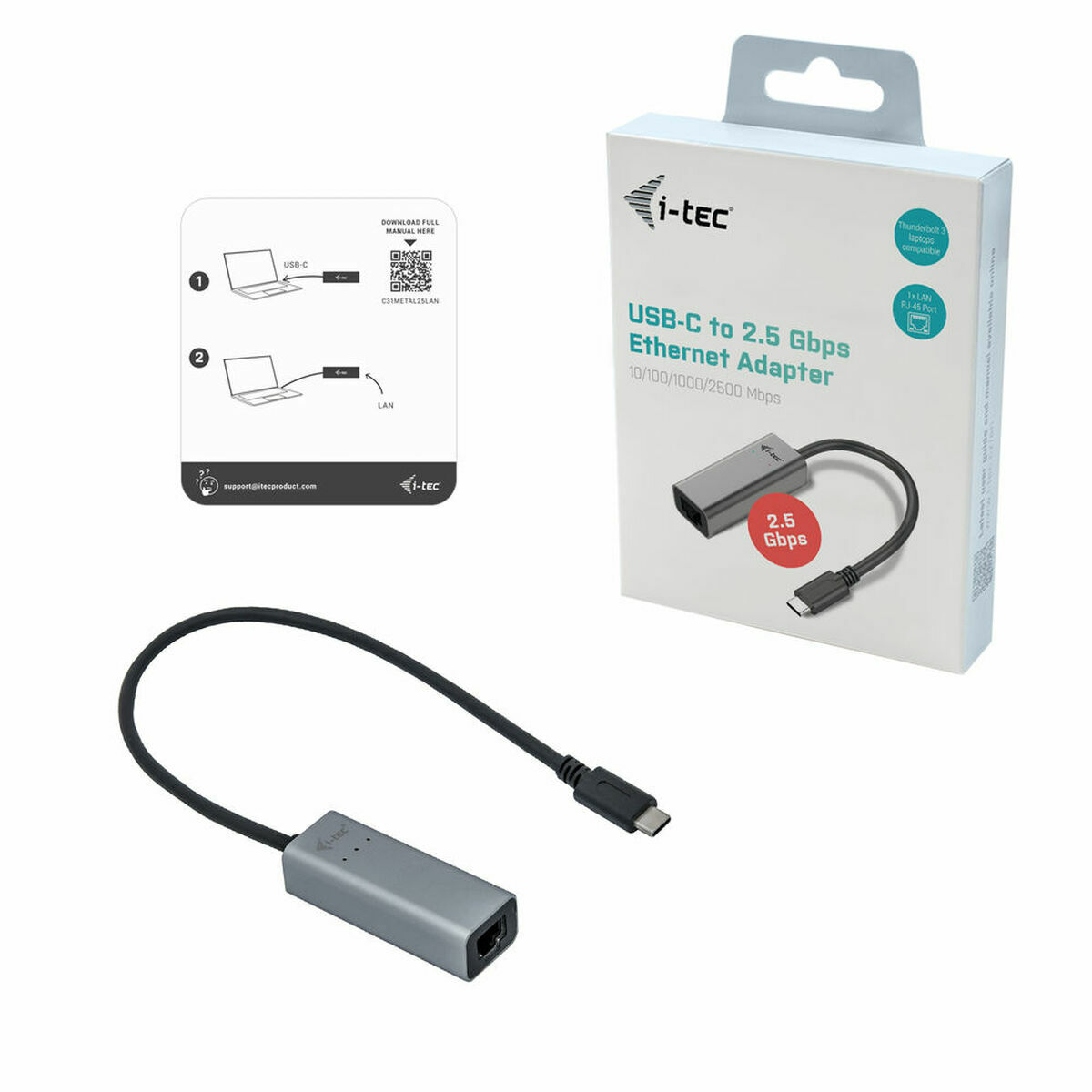 USB till Ethernet Adapter i-Tec C31METAL25LAN - 3