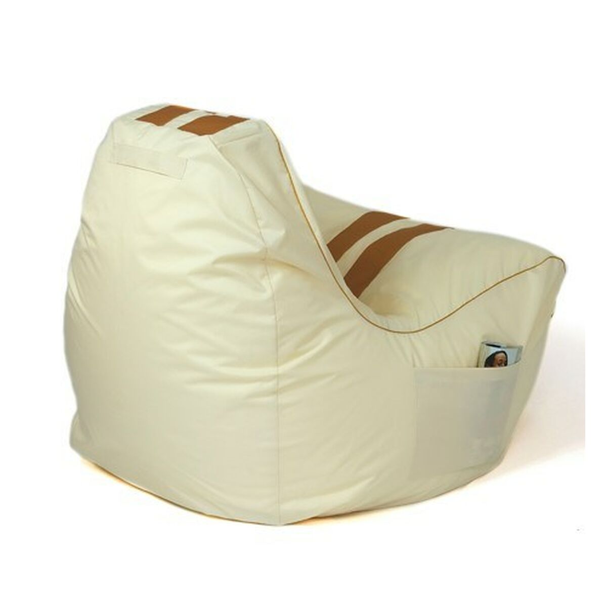 Puff GO GIFT Guld Beige Oxford tejido antidesgarros 140 x 100 x 100 cm 140 x 100 cm - 3