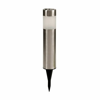 Markör Ibergarden Silvrig Stål polypropen 6 x 27 x 6 cm Solcellsladdning (12 antal)