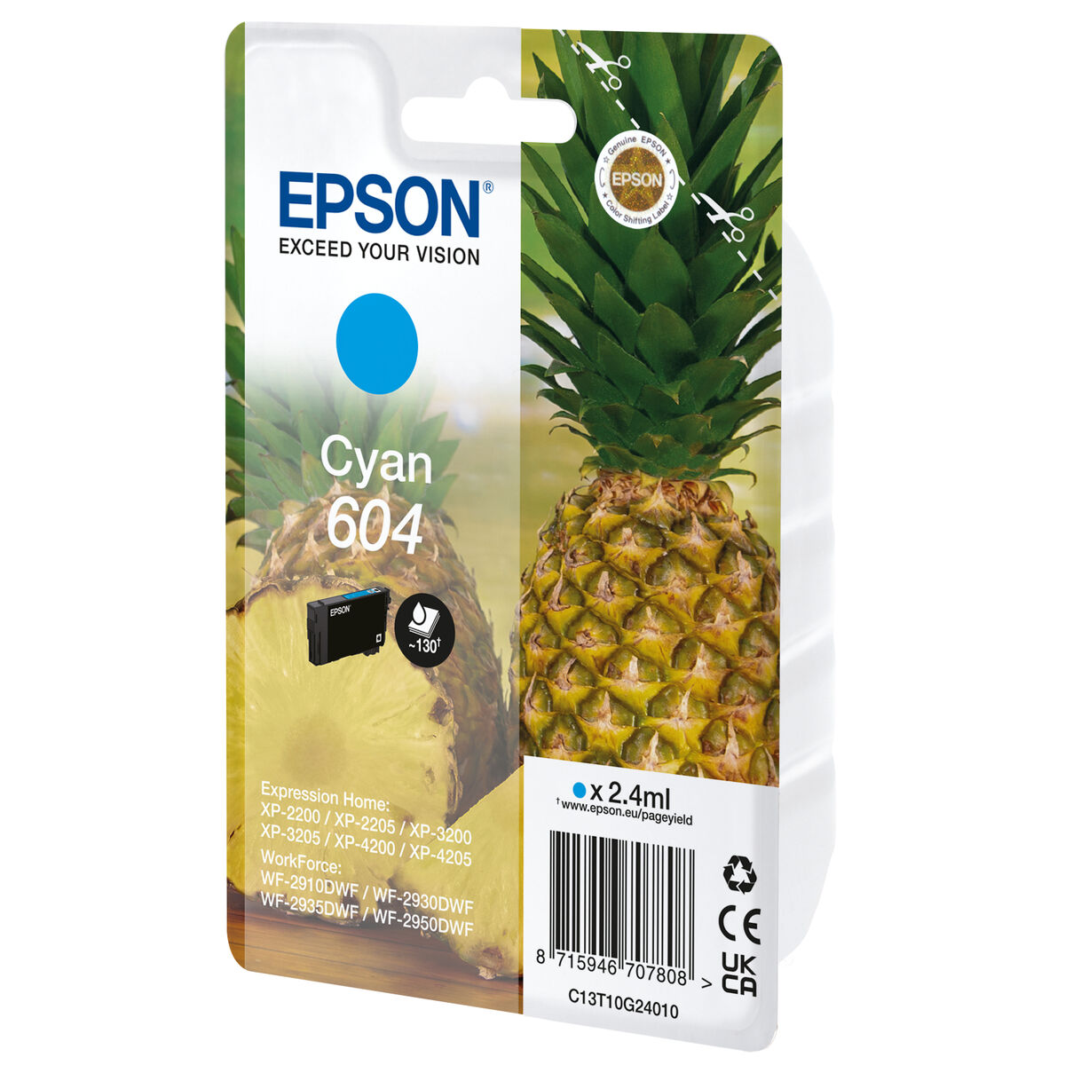 Original Bläckpatron Epson 604 Turkos - 2