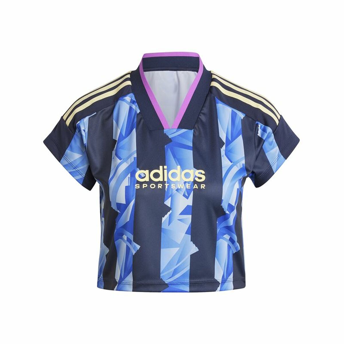 T-shirt med kortärm Dam Adidas Tiro Cut Blå