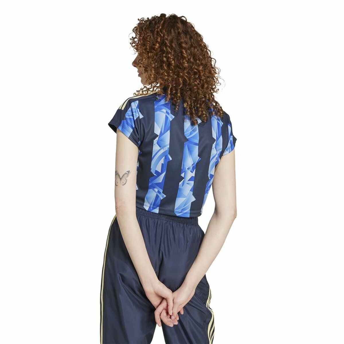 T-shirt med kortärm Dam Adidas Tiro Cut Blå - 3
