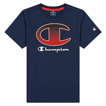 Barn T-shirt med kortärm Champion Crewneck T-Shirt B Marinblå