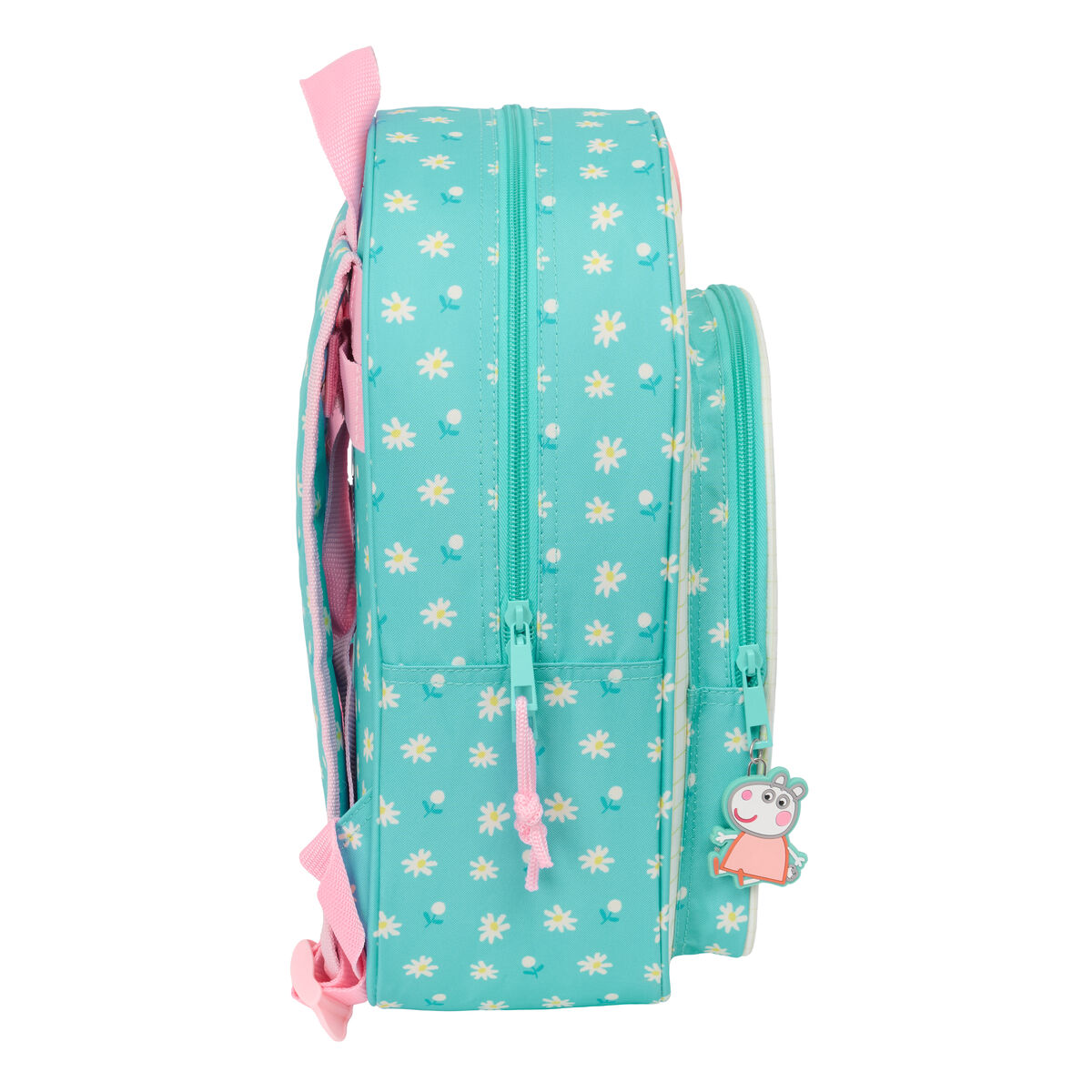 Skolryggsäck Peppa Pig Pretty flowers Gul Mint 26 x 34 x 11 cm - 3