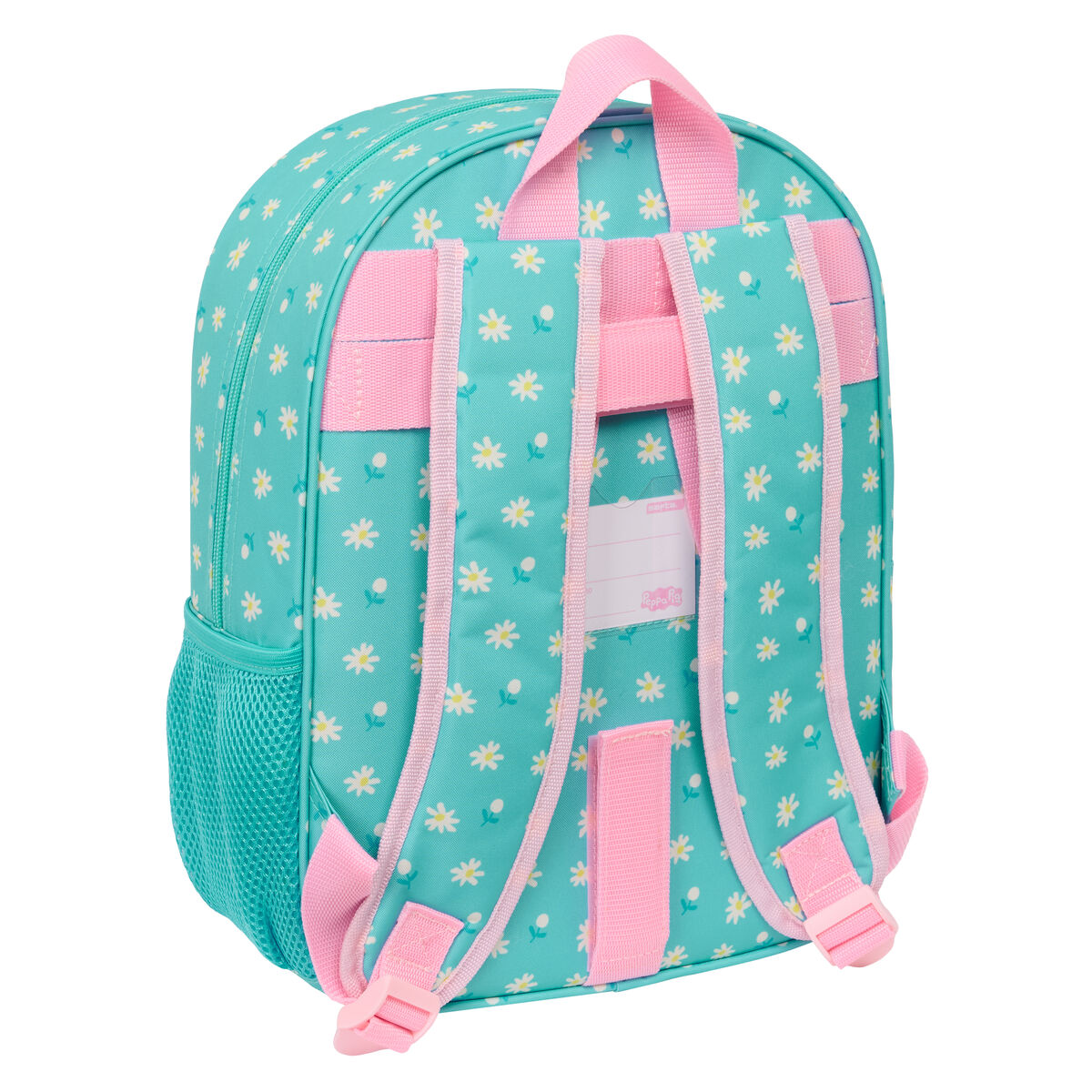 Skolryggsäck Peppa Pig Pretty flowers Gul Mint 26 x 34 x 11 cm - 2