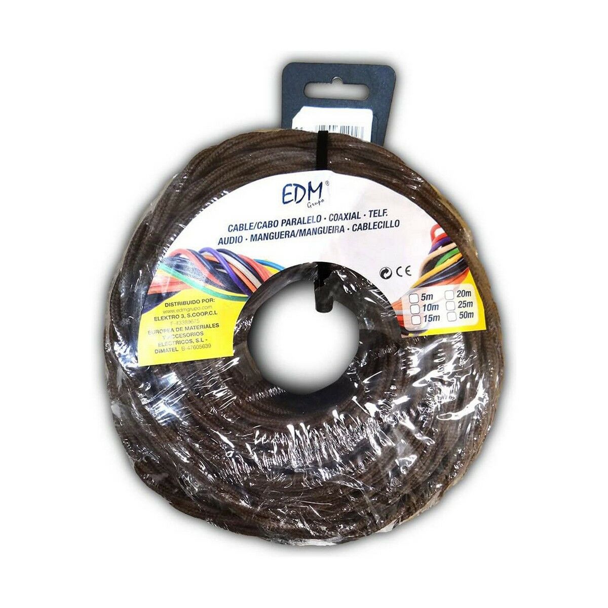 Kabel EDM 11893 Brun 3 x 1,5 mm 5 m