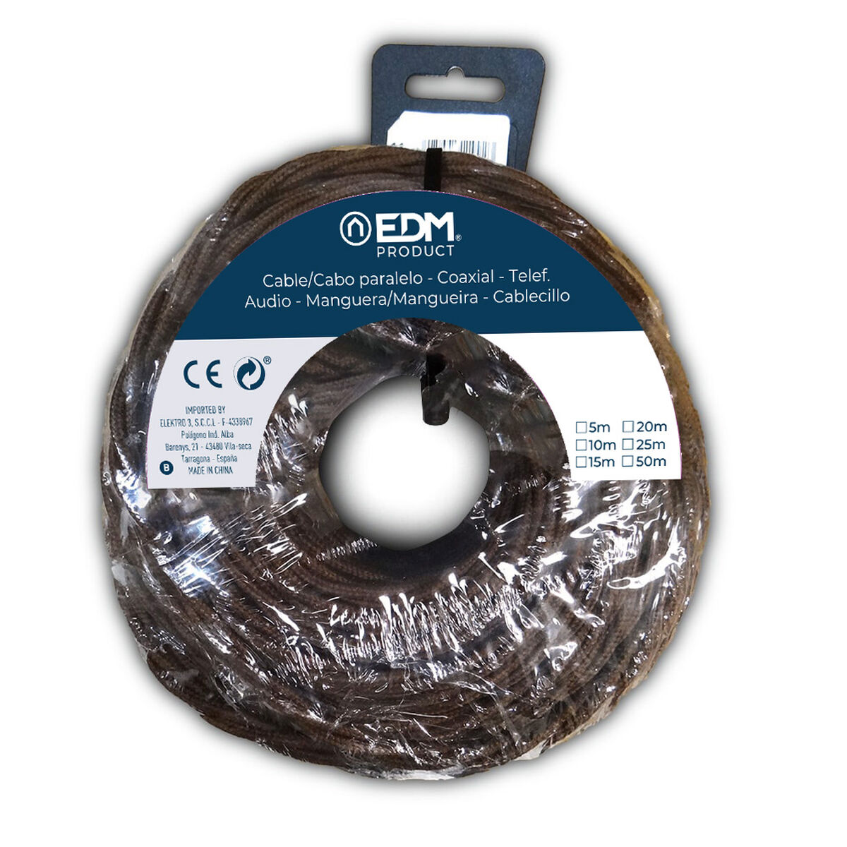 Kabel EDM 11893 Brun 3 x 1,5 mm 5 m - 4
