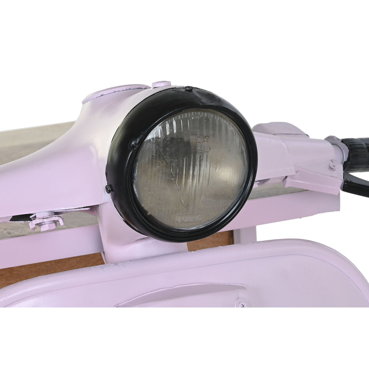 Byrå DKD Home Decor 100 x 68 x 105 cm Metall Motorcykel Ljusrosa Mangoträ - 2
