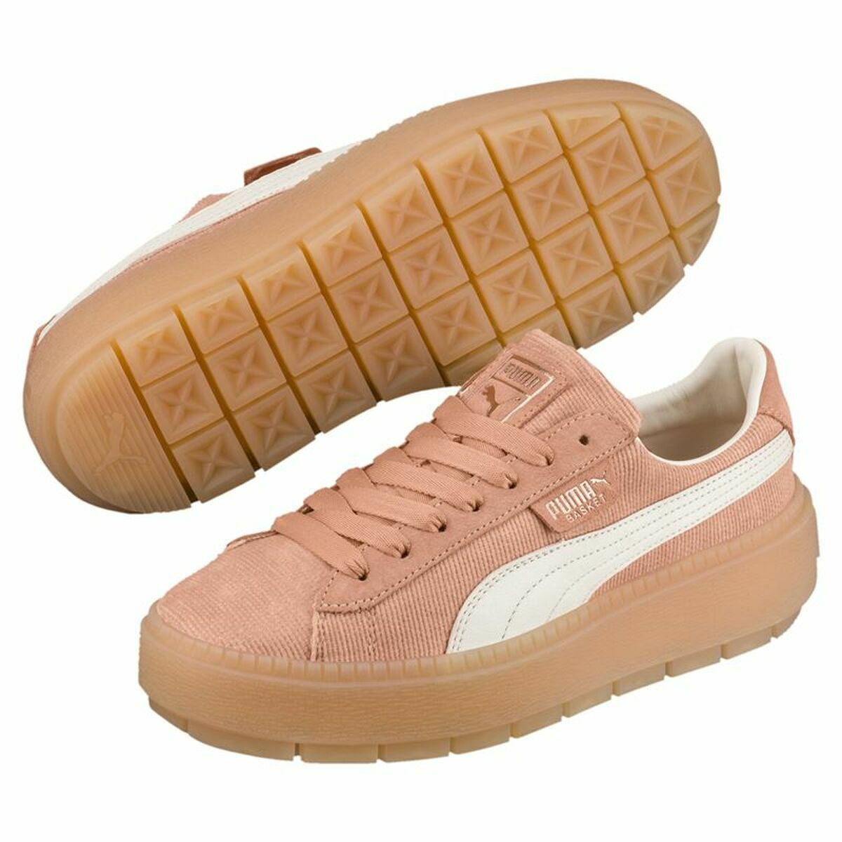 Casual Träningsskor Dam Puma Platform Trace Corduroy Orange - 11