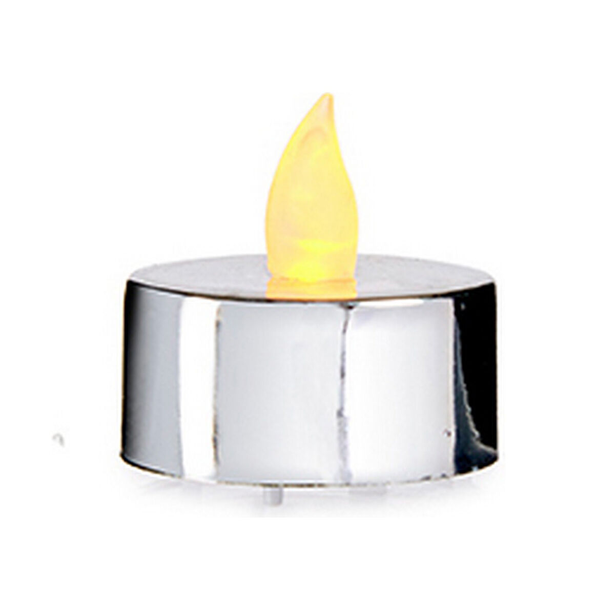 Set med levande ljus Gift Decor Silvrig Silver 4 x 4 x 3,7 cm 13,5 x 17 x 4 cm (12 antal) - 3