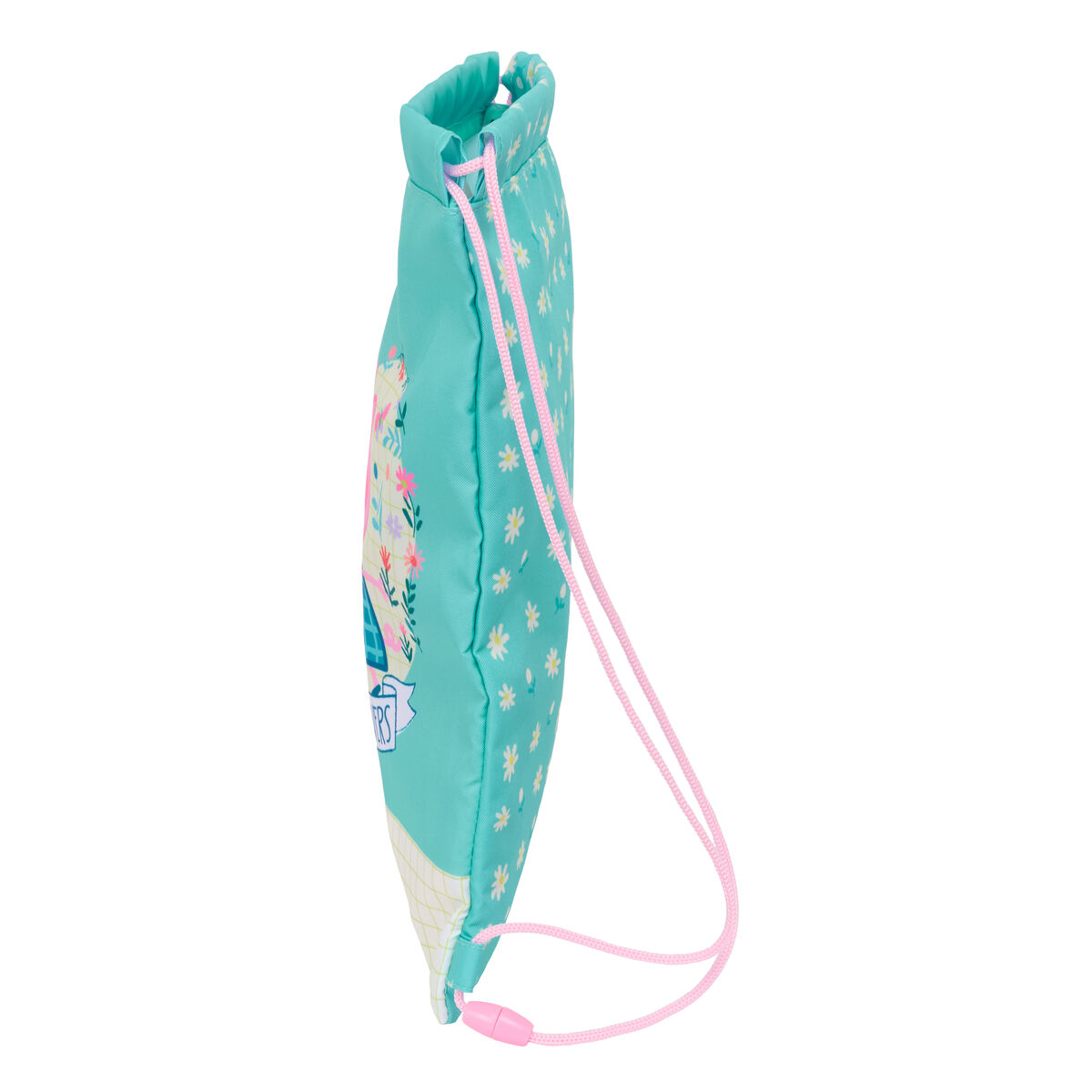 Skopåse med remmar Peppa Pig Pretty flowers Gul Mint 26 x 34 x 1 cm - 4