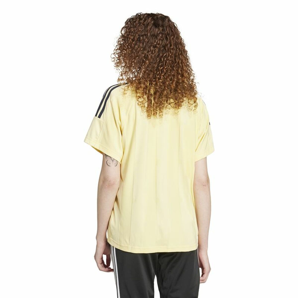 T-shirt med kortärm Herr Adidas Tiro Cut 3 Bandas Jacquard Boyfriend Beige - 3