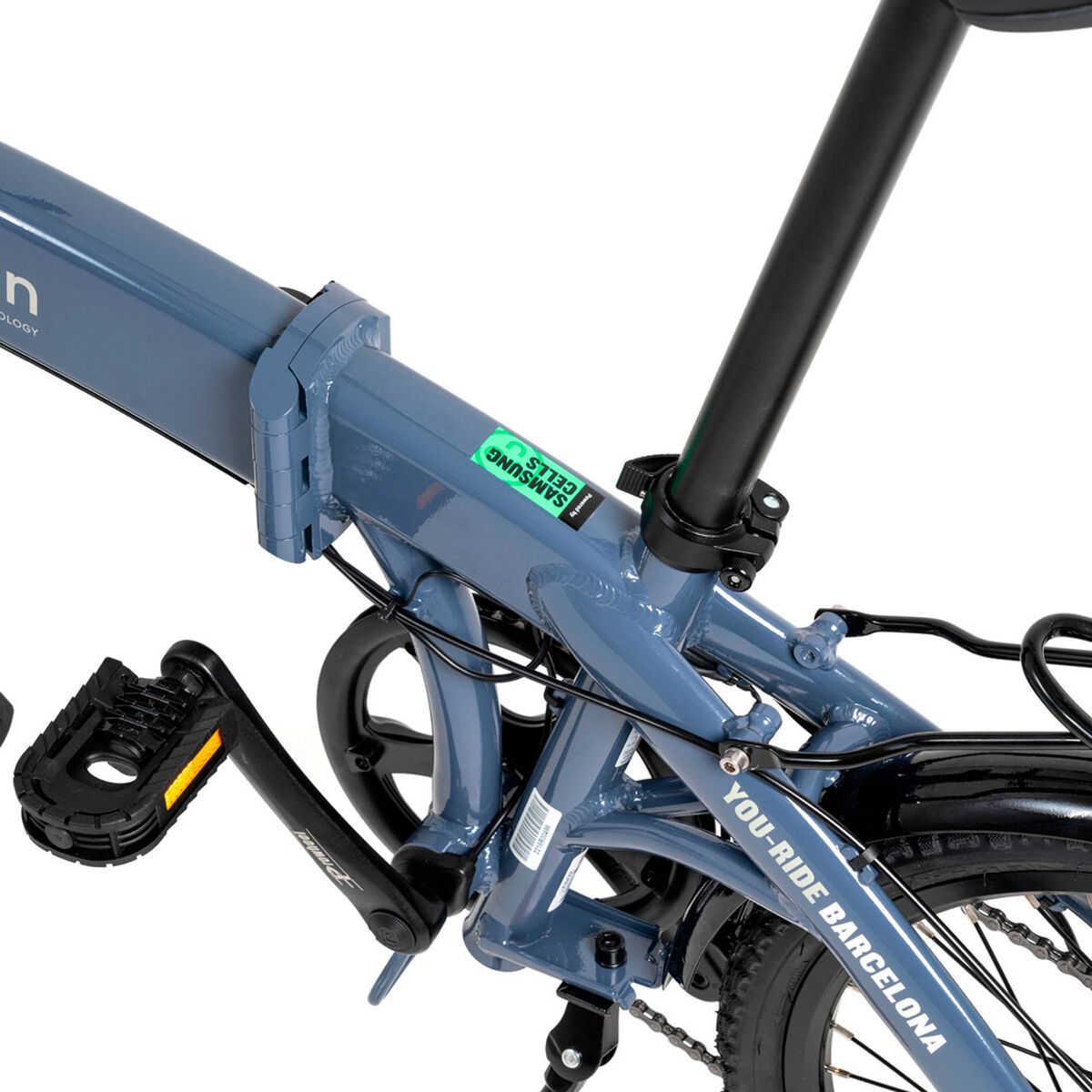Elcykel Youin You-Ride Barcelona Blå 9600 mAh 20" 250 W - 7