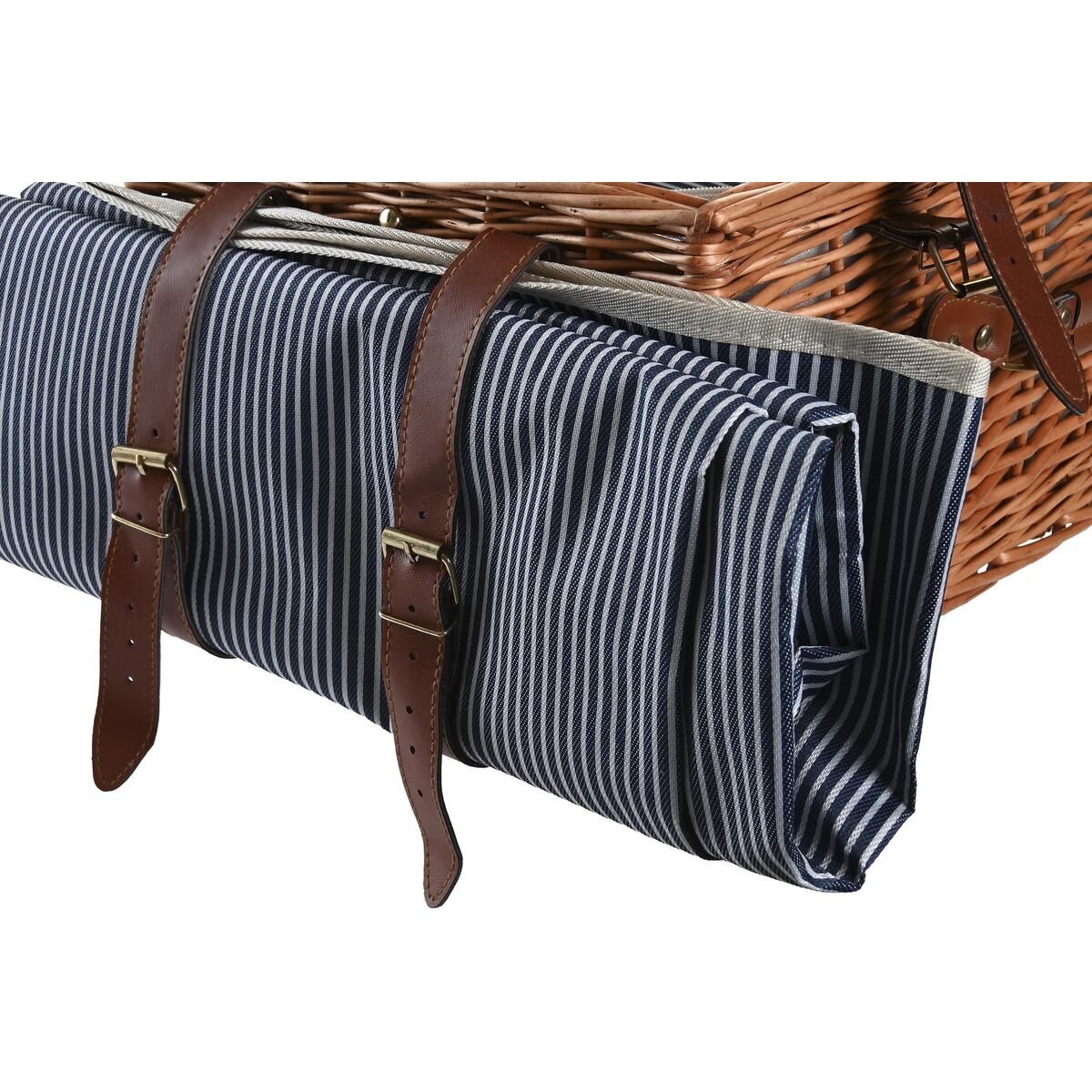 Korg DKD Home Decor Picknick Brun Marinblå vide 46 x 30 x 20 cm - 4