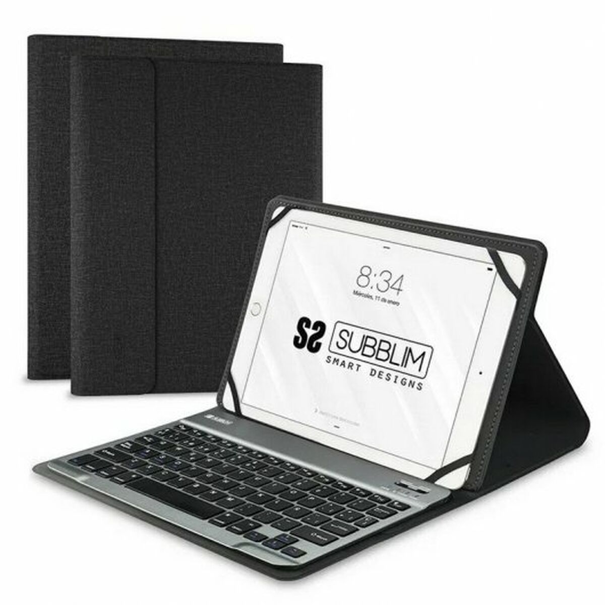 Väska till Läsplatta och Tangentbord Subblim SUB-KT2-BT0001 10.1" Svart Qwerty Spanska QWERTY Bluetooth - 3