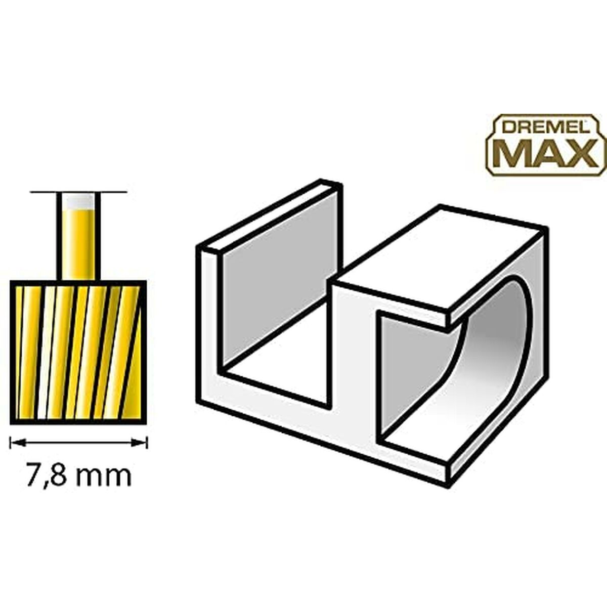 Spolset Dremel Max 115 Mässing Ø 7,8 mm - 3