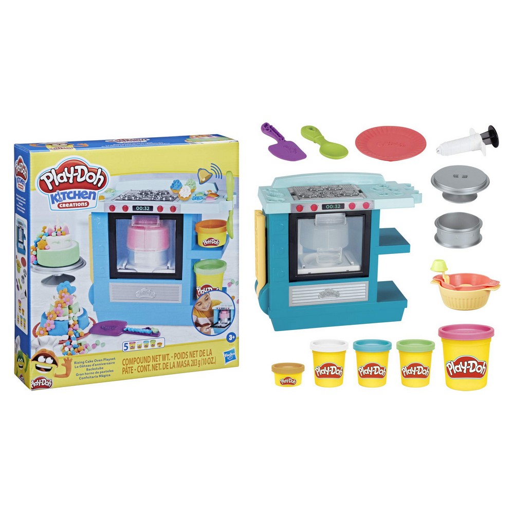 Modellera Spel Playdoh Rising Cake Oven Hasbro F1321 Vit Multicolour - 3