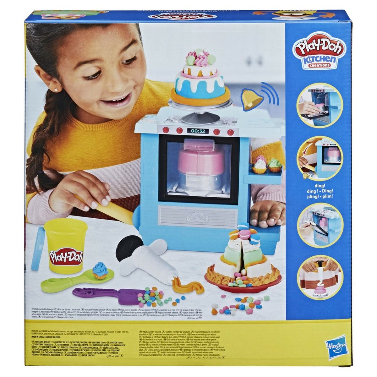 Modellera Spel Playdoh Rising Cake Oven Hasbro F1321 Vit Multicolour - 10