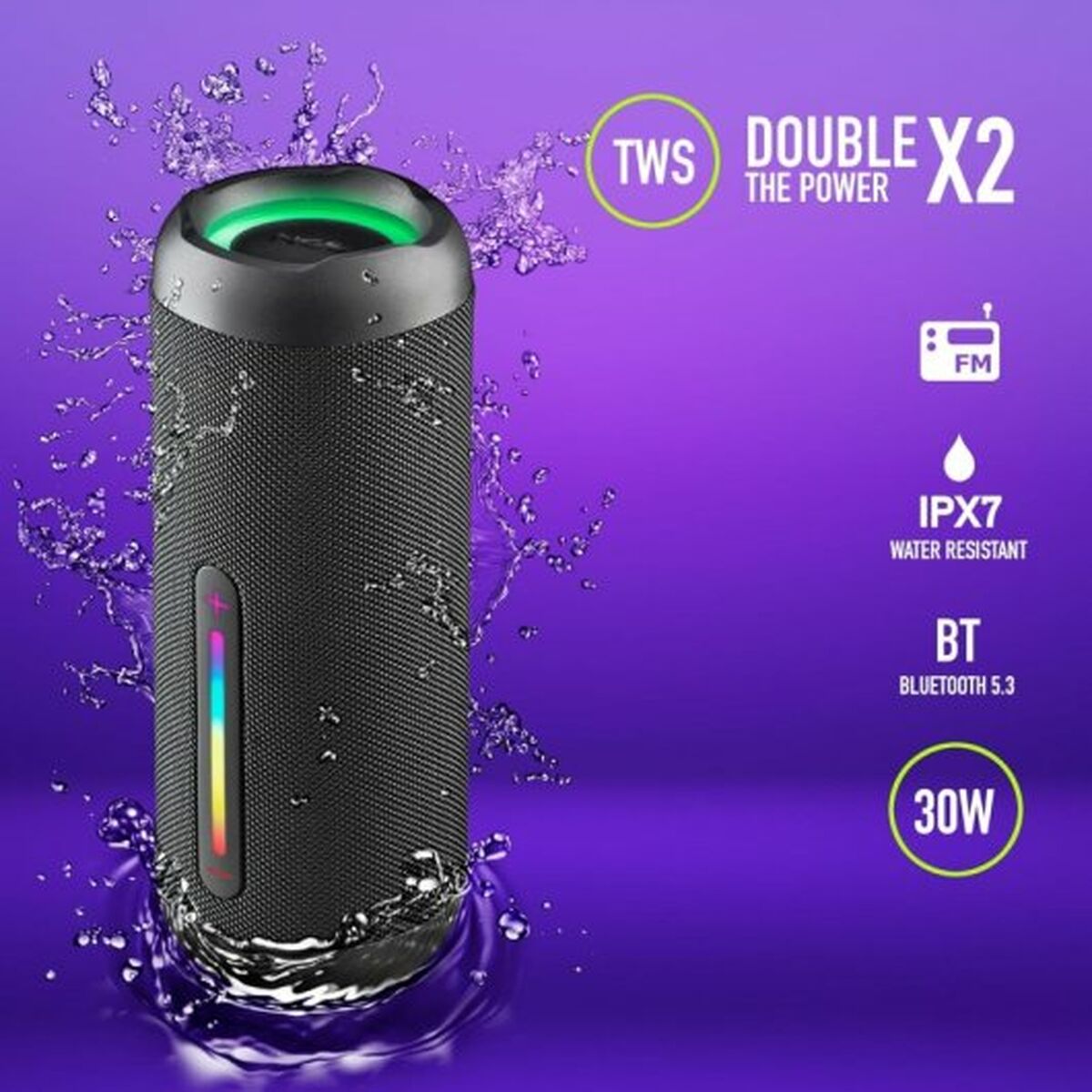 Bärbar Bluetooth Högtalare NGS ROLLERFURIA2BLACK - 3