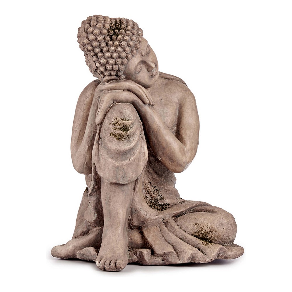 Dekorativ Trädgårdsfigur Ibergarden Grå Polyresin 34,5 x 54,5 x 31 cm Buddha