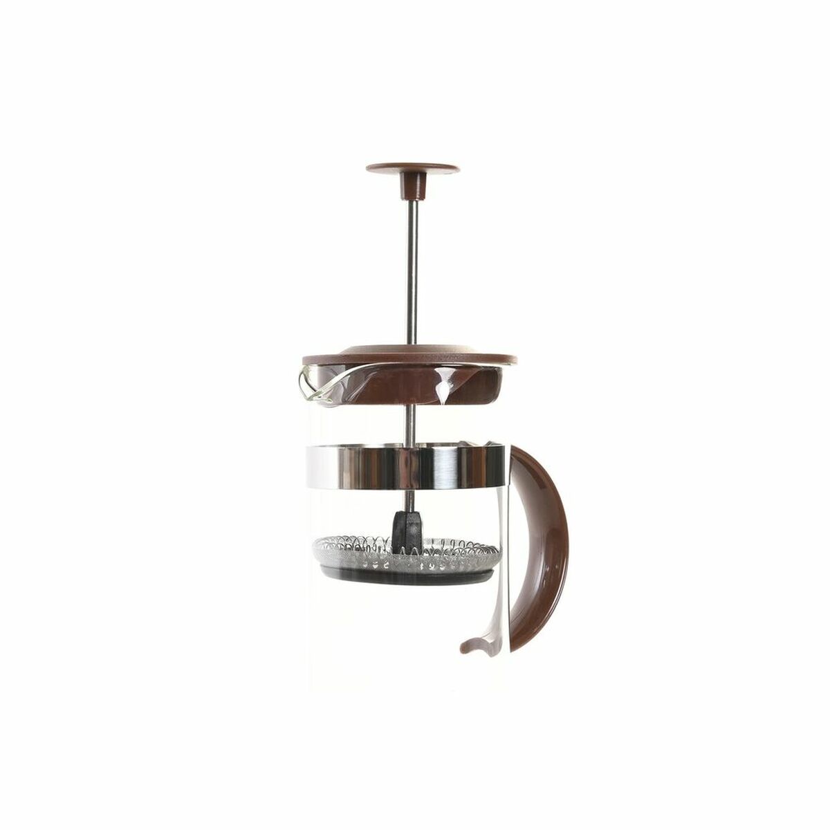 Kaffepress DKD Home Decor Brun Transparent Rostfritt stål Borosilikatglas 350 ml 16 x 9 x 18,5 cm - 5