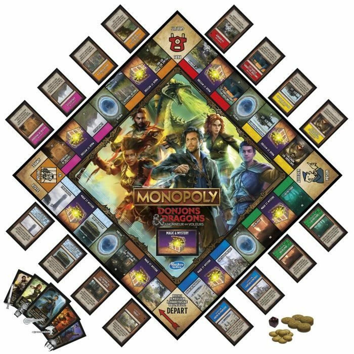 Sällskapsspel Monopoly Dungeons & Dragons (FR) - 5