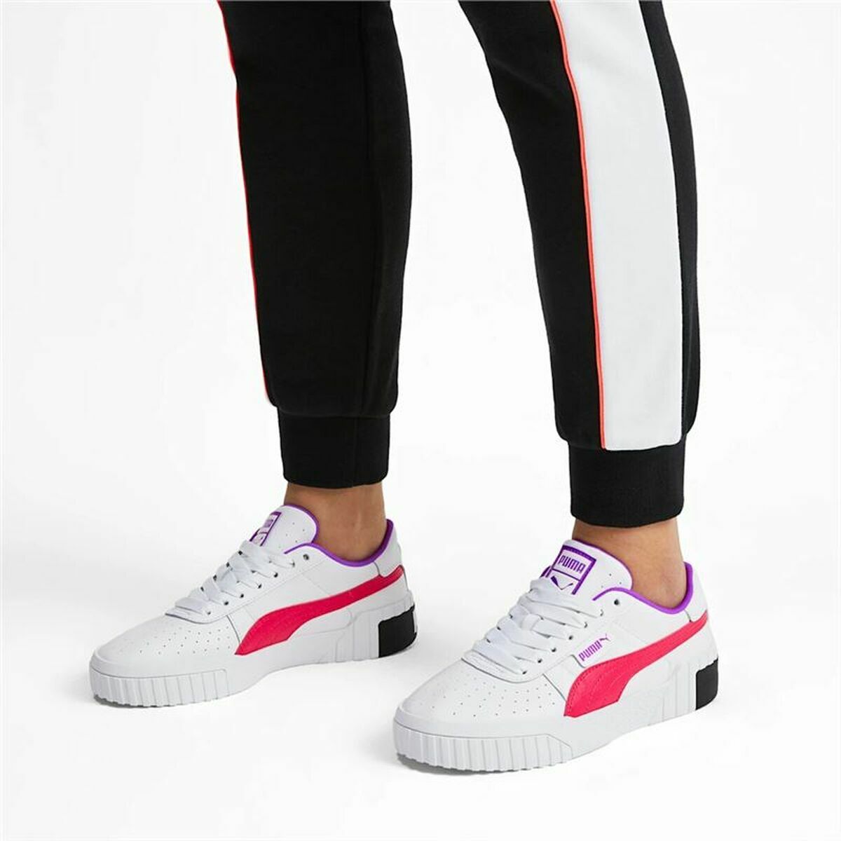 Gymnastiksko, Dam Puma Cali Chase Vit - 6