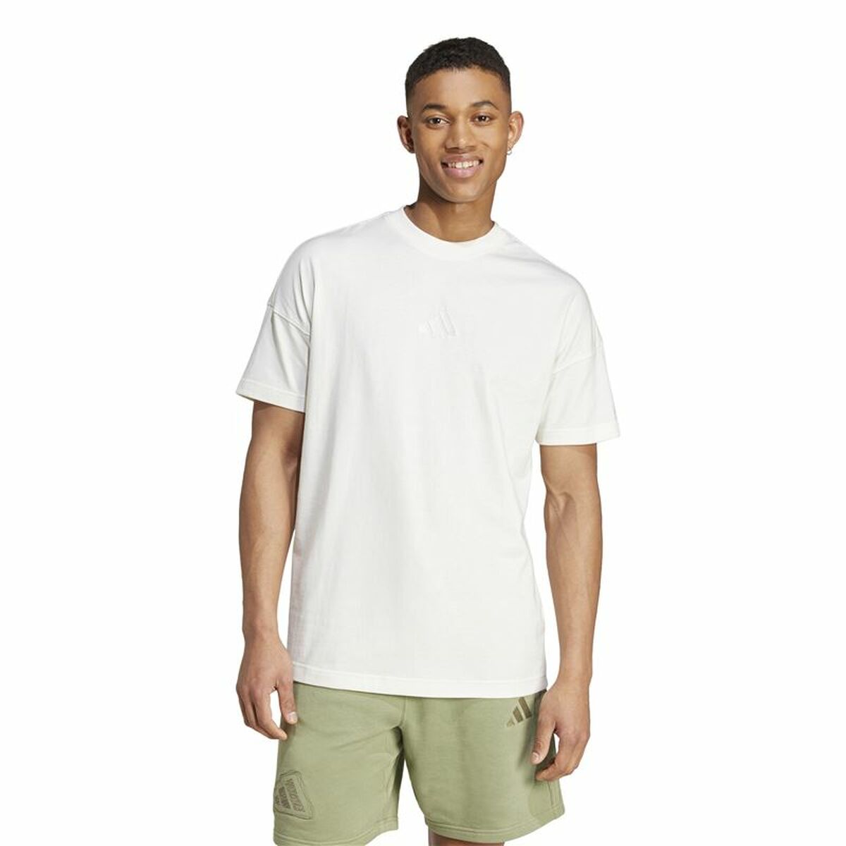 T-shirt med kortärm Herr Adidas All Szn Graphic Vit - 2