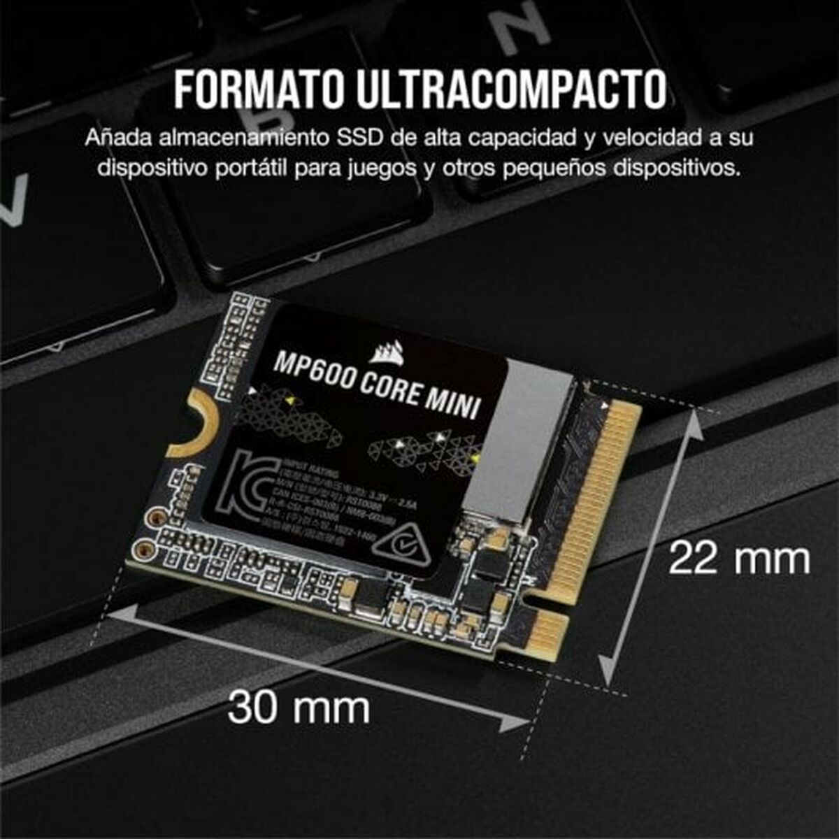 Hårddisk Corsair Force MP600 CORE MINI 2 TB 2 TB SSD - 4