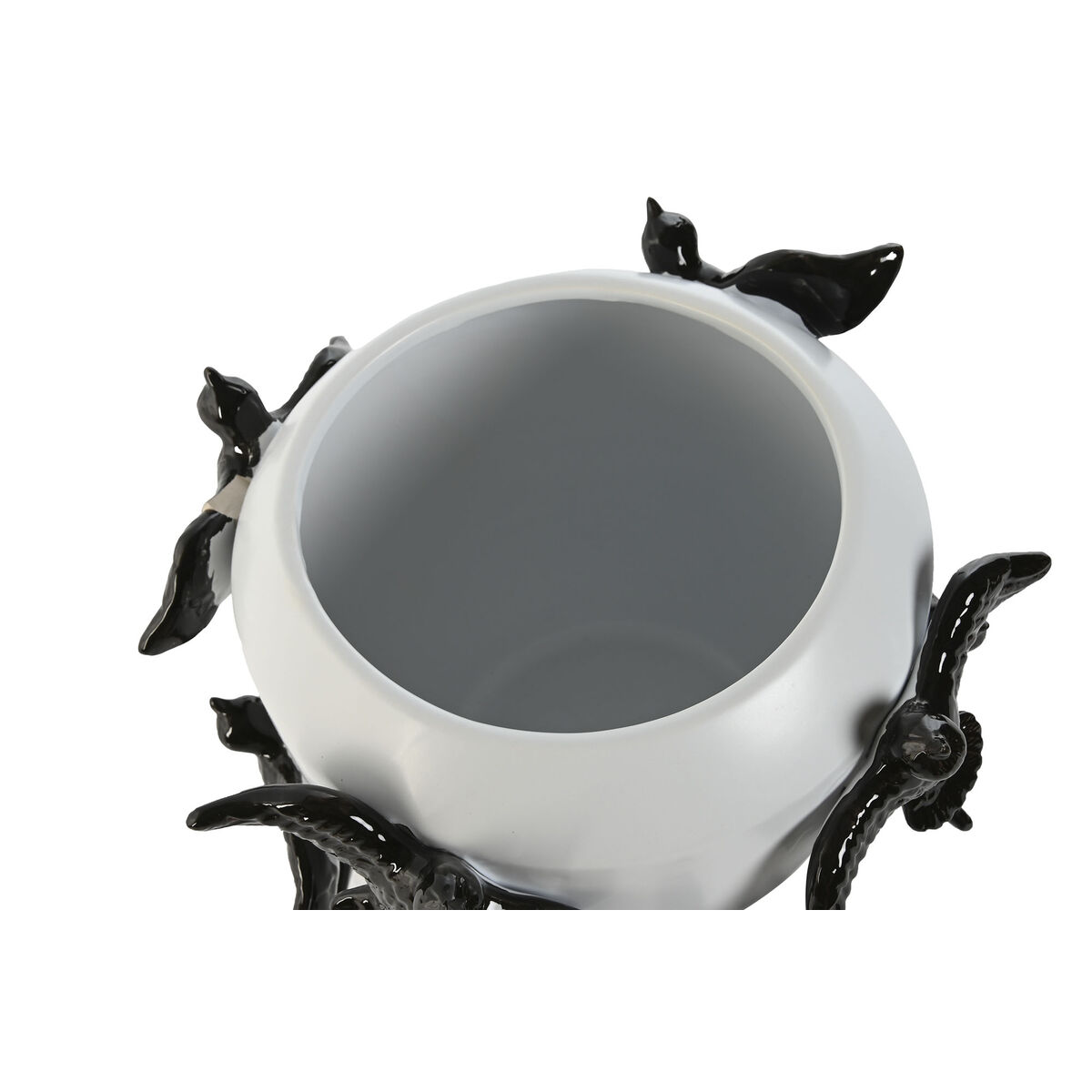 Vas Home ESPRIT Vit Svart Stengods Modern 29 X 29 X 21,5 cm - 2