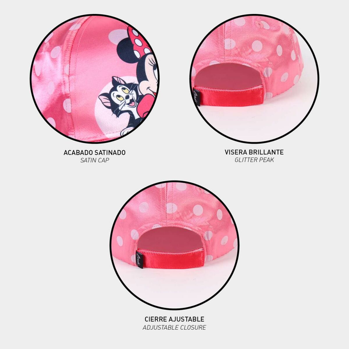 Barnkeps Minnie Mouse Rosa (53 cm) - 3