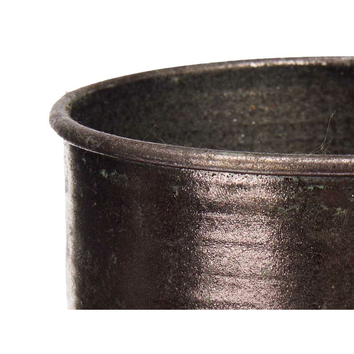 Vas Silvrig Metall 22,5 x 39,5 x 22,5 cm (4 antal) Med relief - 2