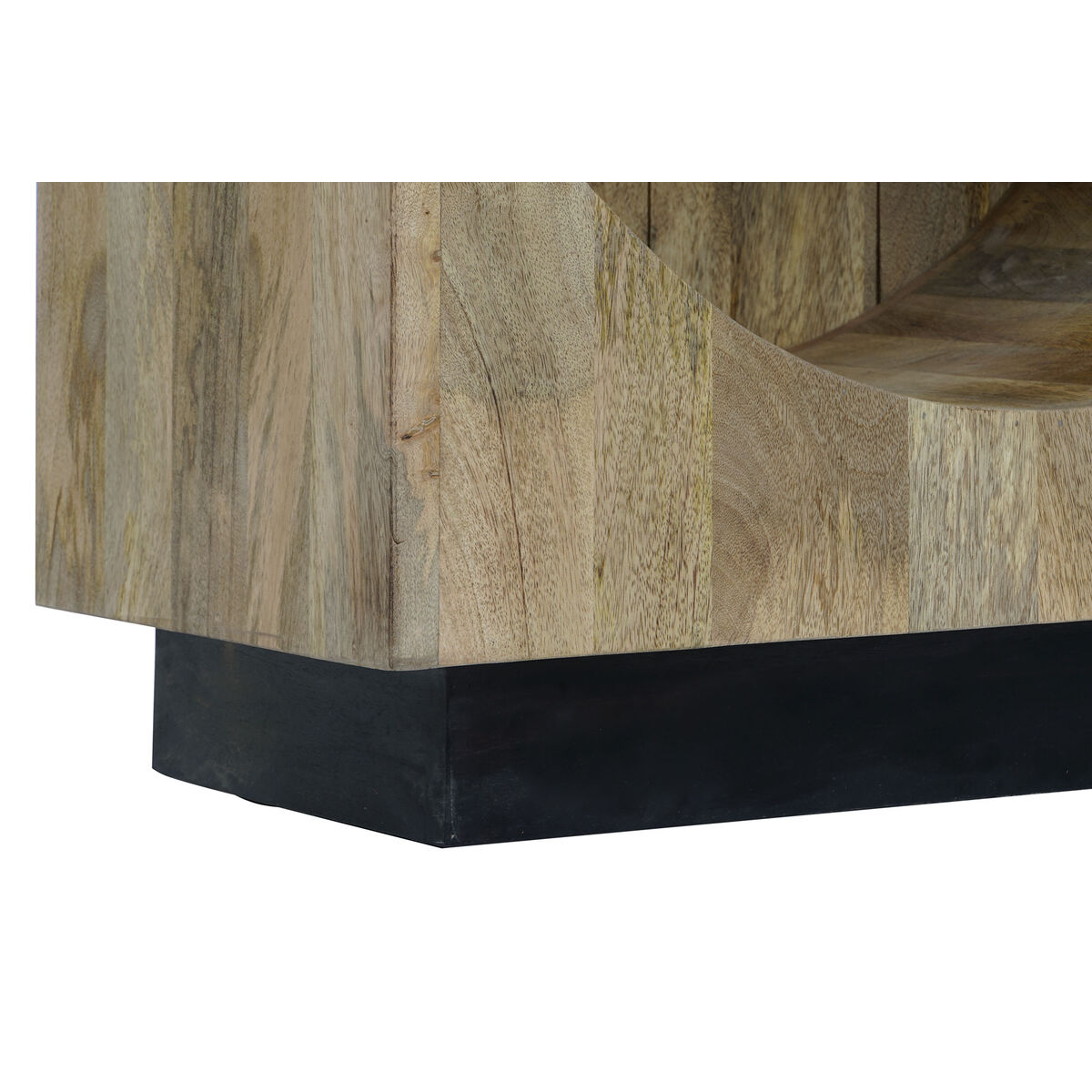 Skänk DKD Home Decor Svart Naturell Mangoträ 70 x 35 x 185 cm 70 x 35 x 184 cm - 3