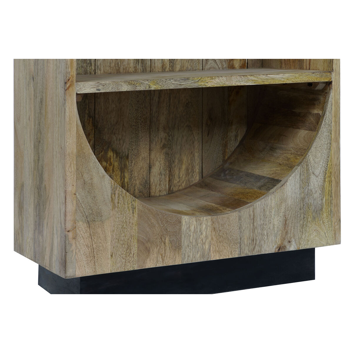 Skänk DKD Home Decor Svart Naturell Mangoträ 70 x 35 x 185 cm 70 x 35 x 184 cm - 4