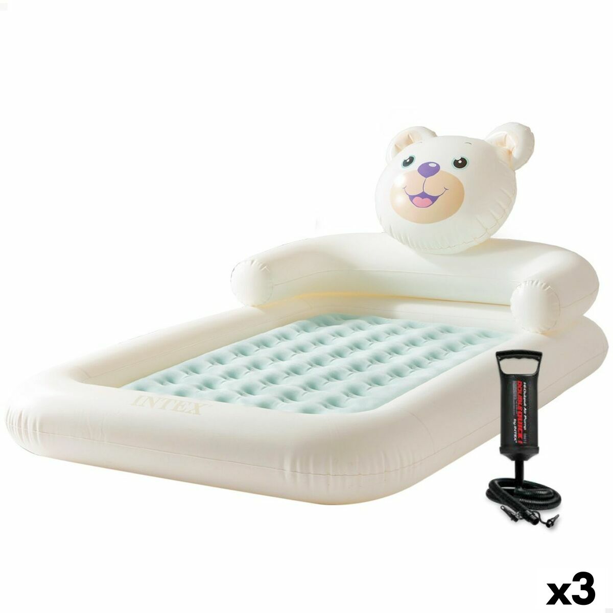 Uppblåsbar madrass Intex Junior Björn 114 x 10 x 178 cm 3 antal - 8