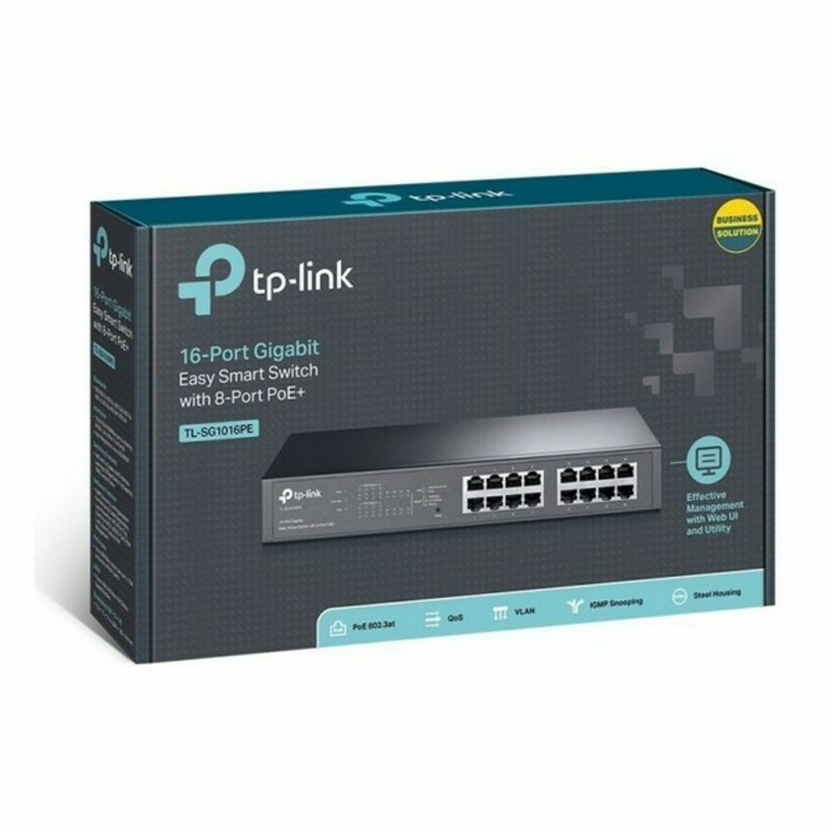 Kopplingsskåp TP-Link TL-SG1016PE 16 x RJ45 - 3