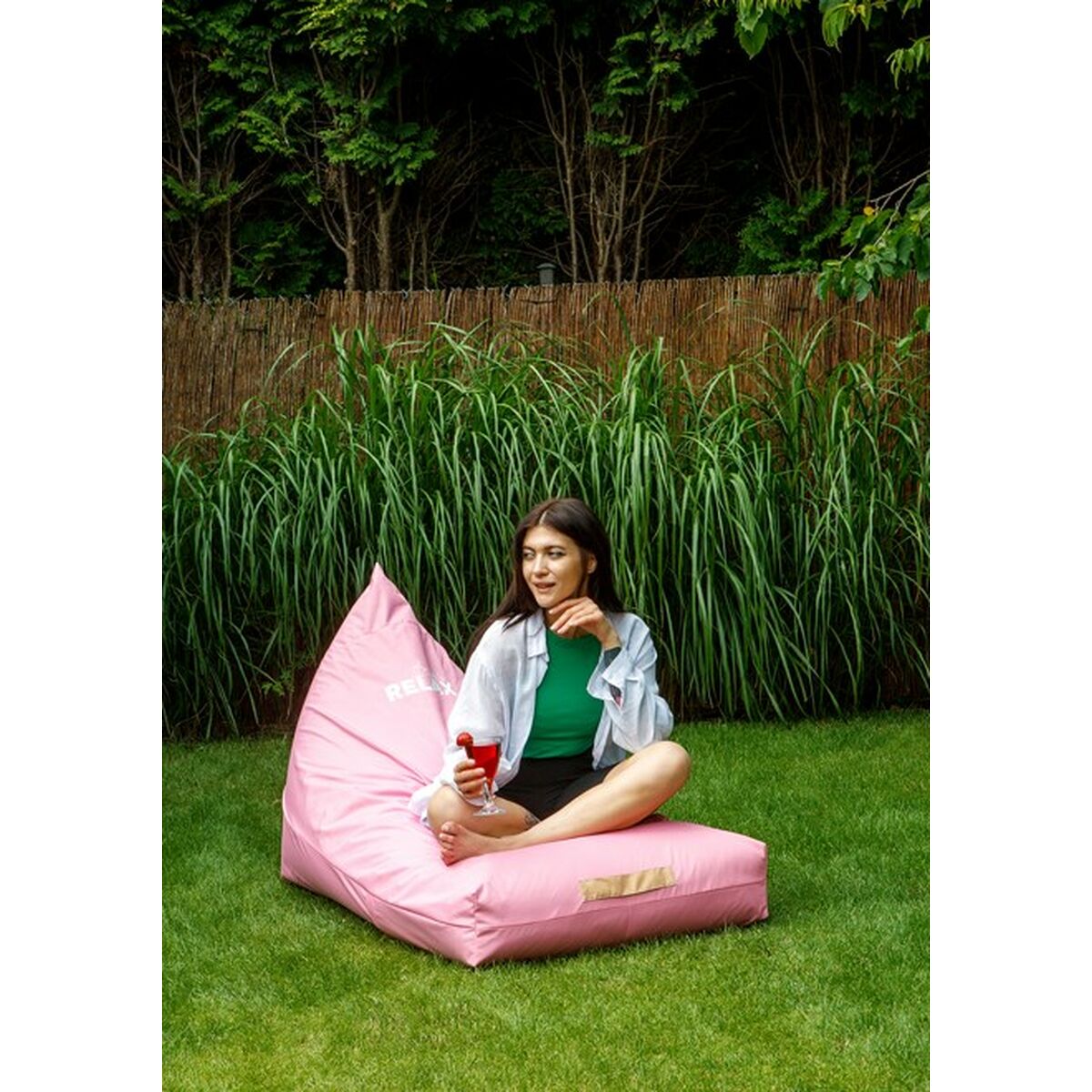 Puff GO GIFT Rosa Oxford tejido antidesgarros - 2