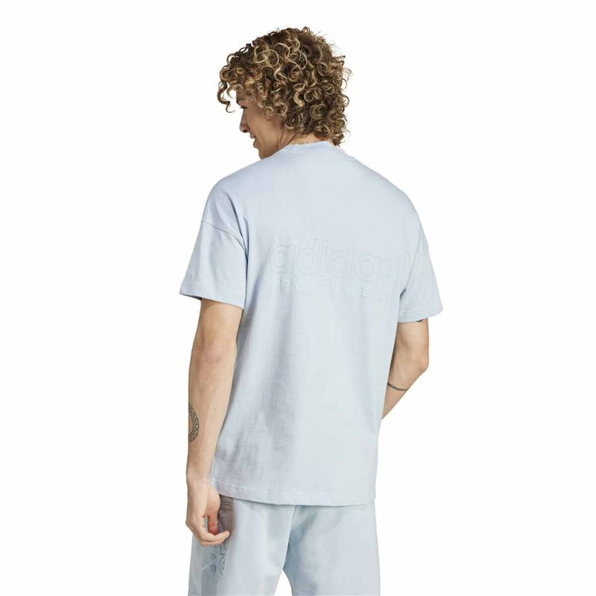 T-shirt med kortärm Herr Adidas All Szn Graphic Blå - 3