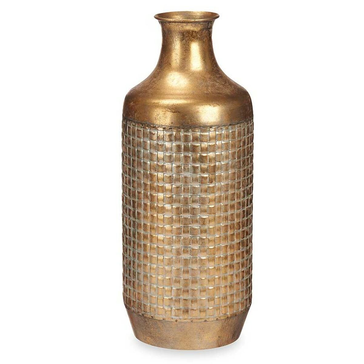 Vas Gyllene Metall 16 x 42 x 16 cm (4 antal) Med relief - 4