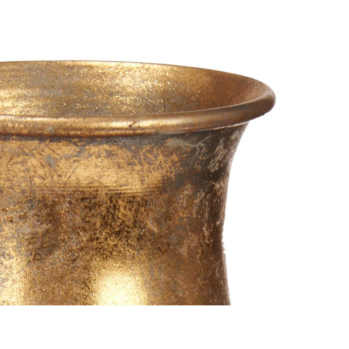 Vas Gyllene Metall 16 x 42 x 16 cm (4 antal) Med relief - 2