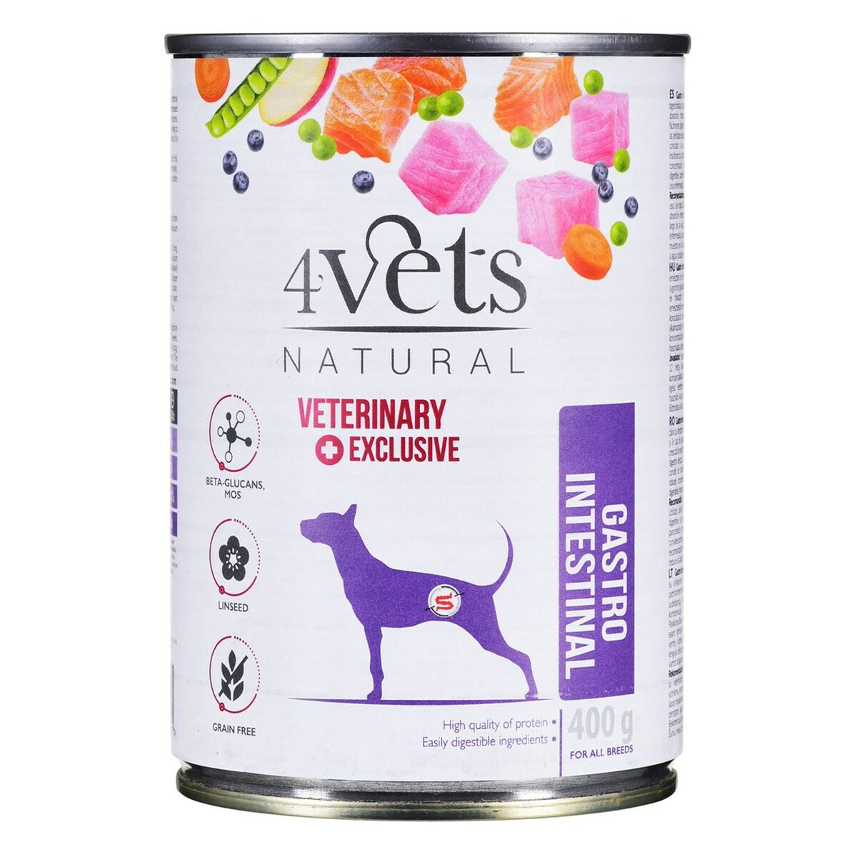 Våt mat 4VETS                                 Vuxna hundar Kalkon 400 g - 4